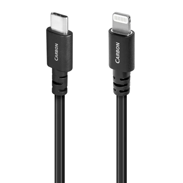 audioquest-carbon-usb-a-auf-lightning-kabel-mit-5-silberleitern image 1