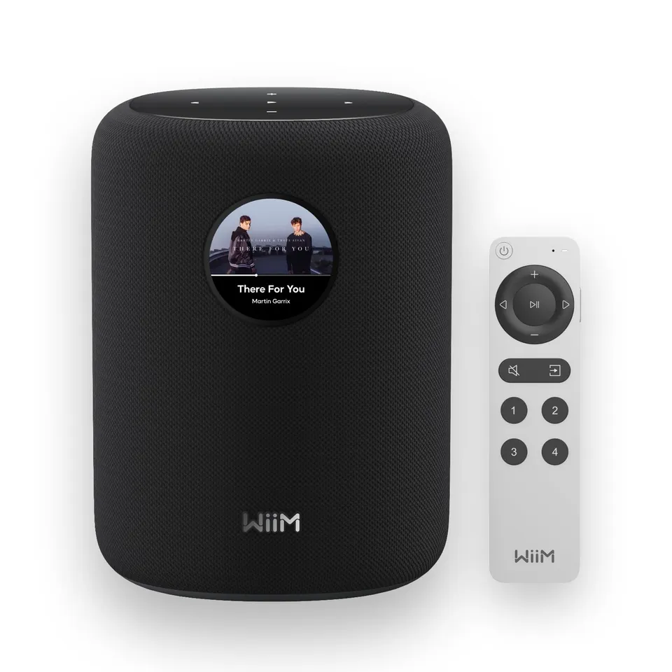 wiim-sound-smart-speaker-hi-res-touchscreen-schwarz image 1