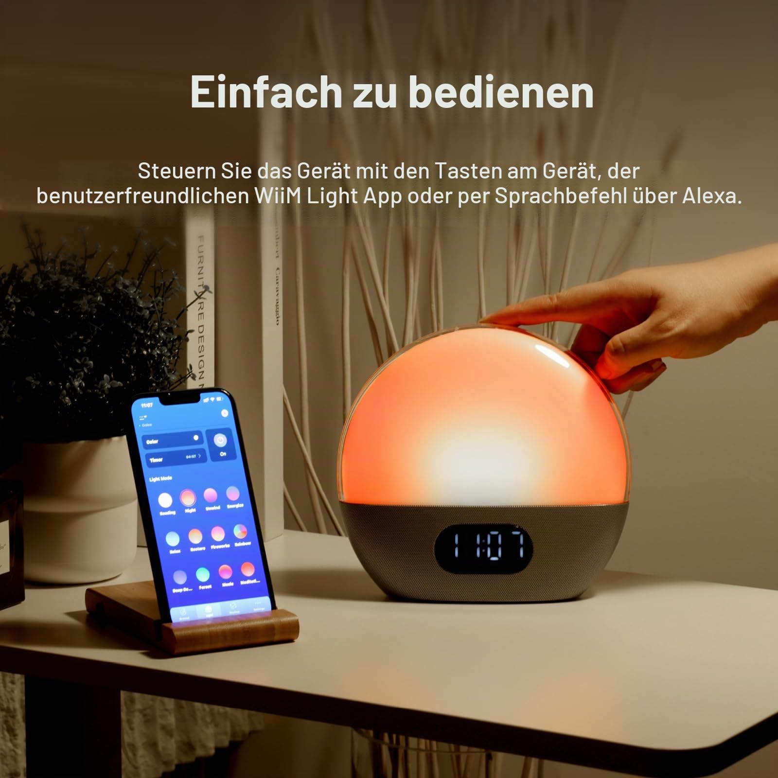 wiim-wake-up-light-wecker-lautsprecher-poliertes-silber image 4