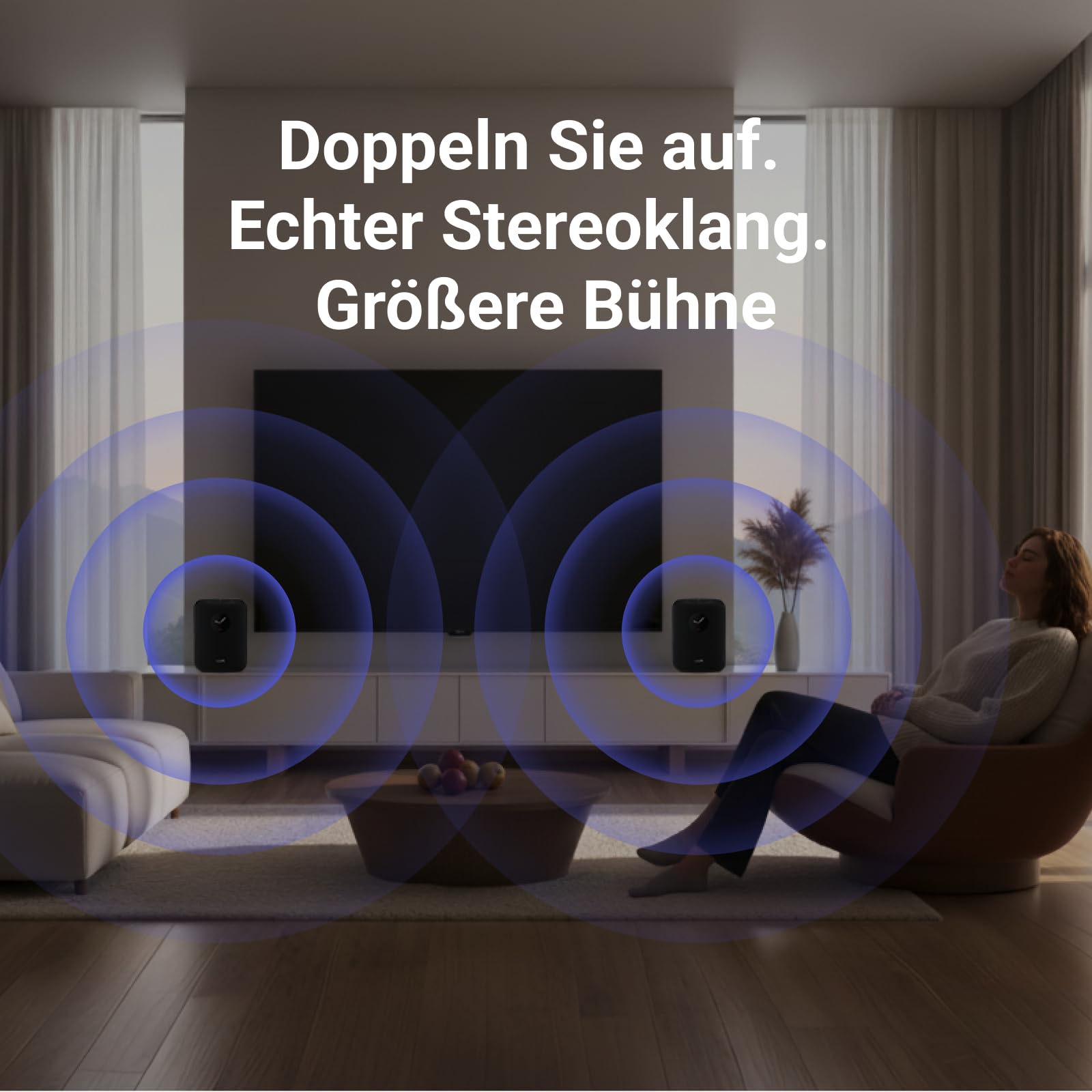 wiim-sound-smart-speaker-hi-res-touchscreen-schwarz image 7