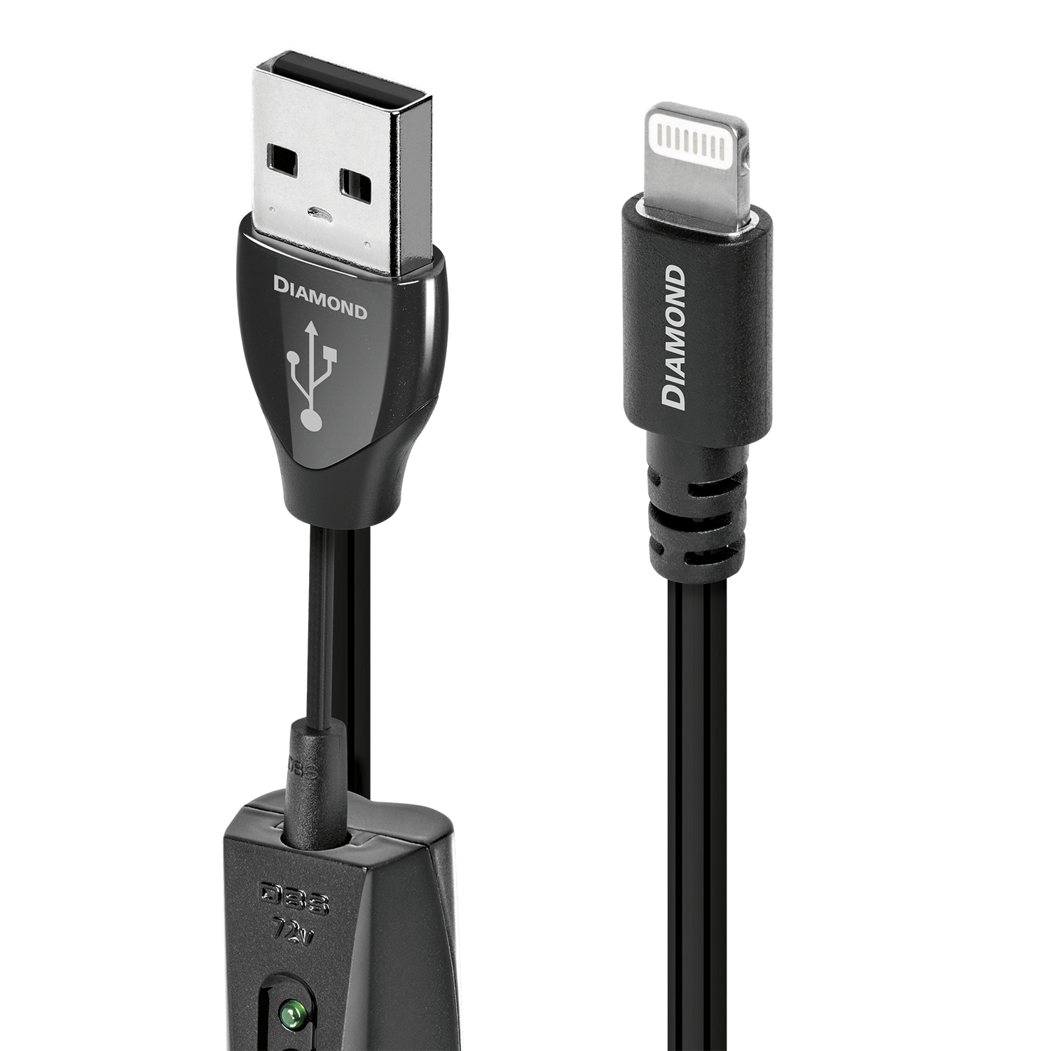 audioquest-diamond-usb-a-auf-lightning-kabel-pss-silber image 1