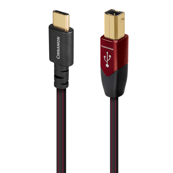 audioquest-cinnamon-usb-c-auf-usb-b-kabel-hifi-usb-kabel-mit-versilberten-halbma image 2