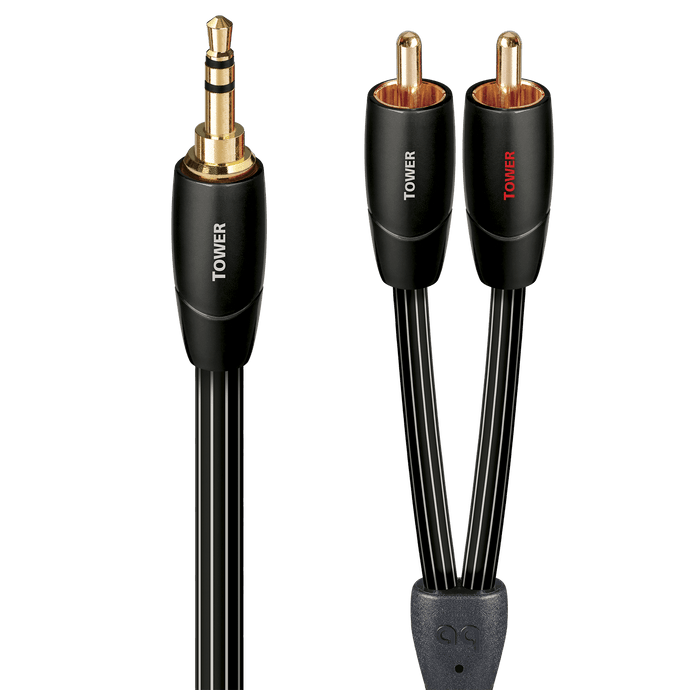 audioquest-tower-kabel-3-5-mm-klinke-auf-rca-stereo-audiokabel image 2