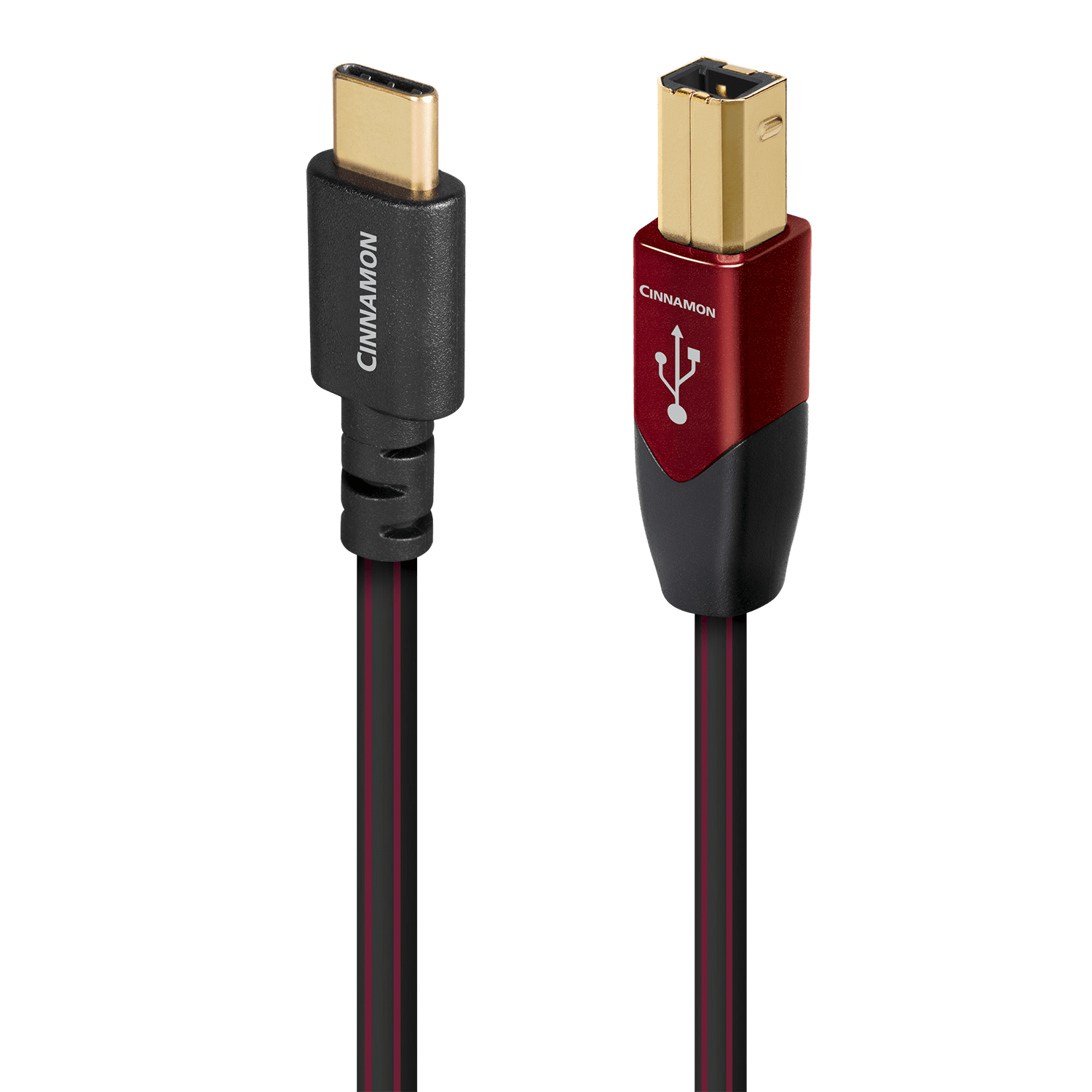 audioquest-cinnamon-usb-c-auf-usb-b-kabel-hifi-usb-kabel-mit-versilberten-halbma image 1