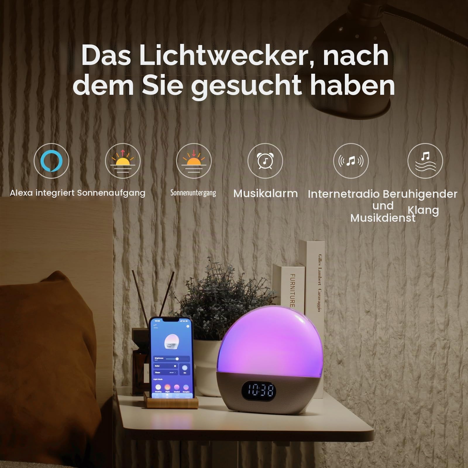 wiim-wake-up-light-wecker-lautsprecher-poliertes-silber image 2