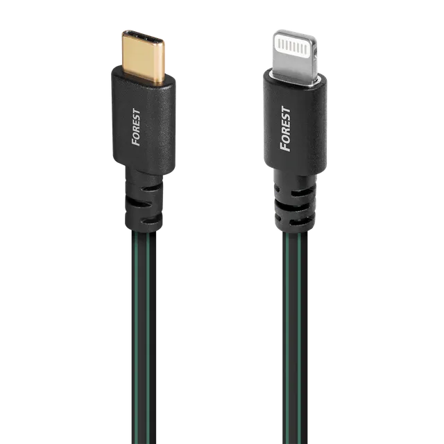 audioquest-forest-usb-c-auf-lightning-kabel-0-5-silber image 1