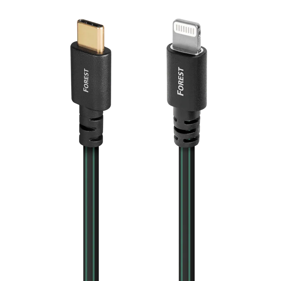 audioquest-forest-usb-c-auf-lightning-kabel-0-5-silber image 1