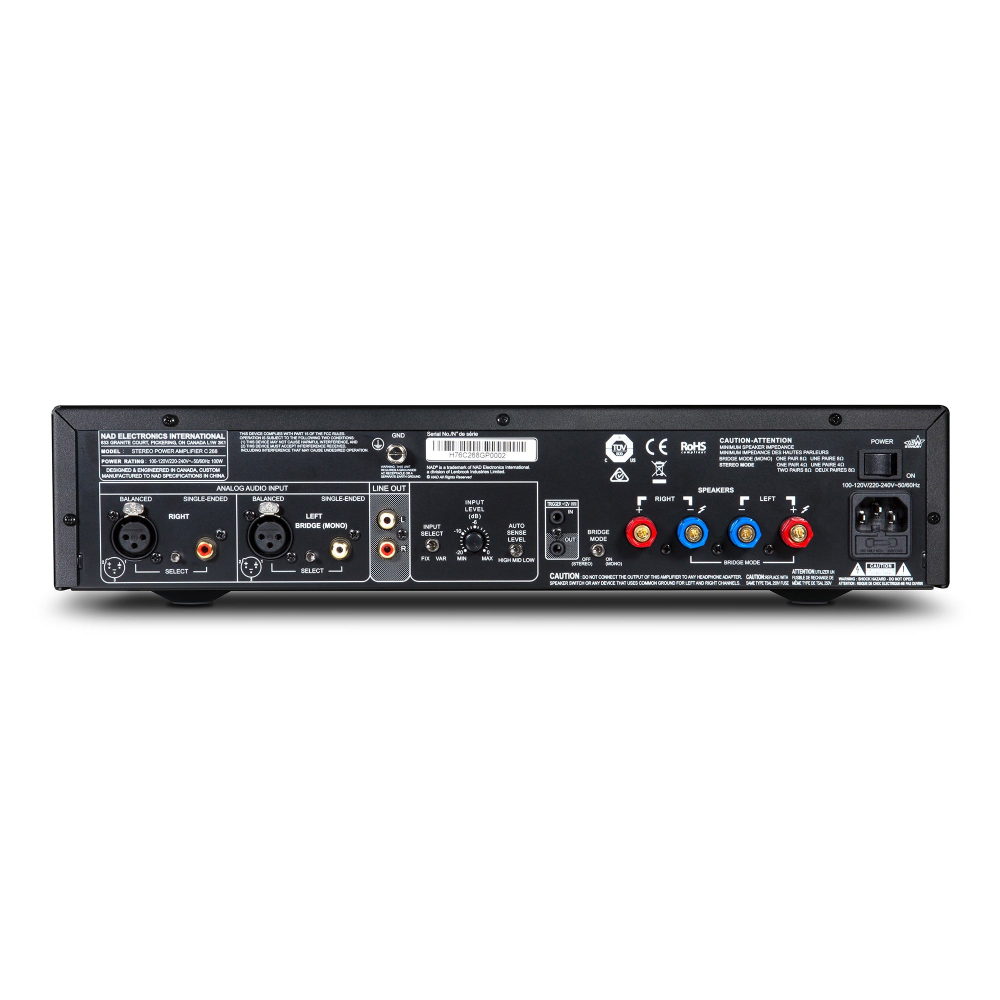 nad-c-268-stereo-endstufe-classic-mit-symmetrischen-eing-ngen-und-bi-amping image 2