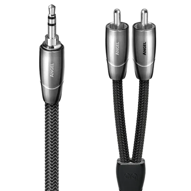 audioquest-angel-3-5mm-mini-auf-rca-audiokabel-pss-silber image 1