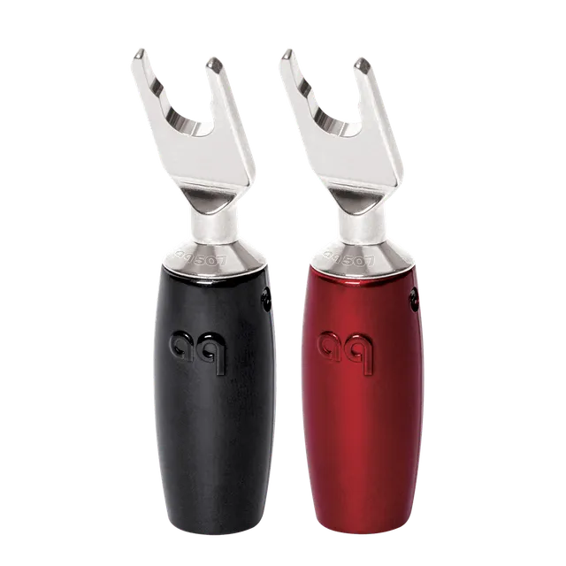 audioquest-507-serie-multi-spade-lautsprecherstecker-lila-kupfer image 1