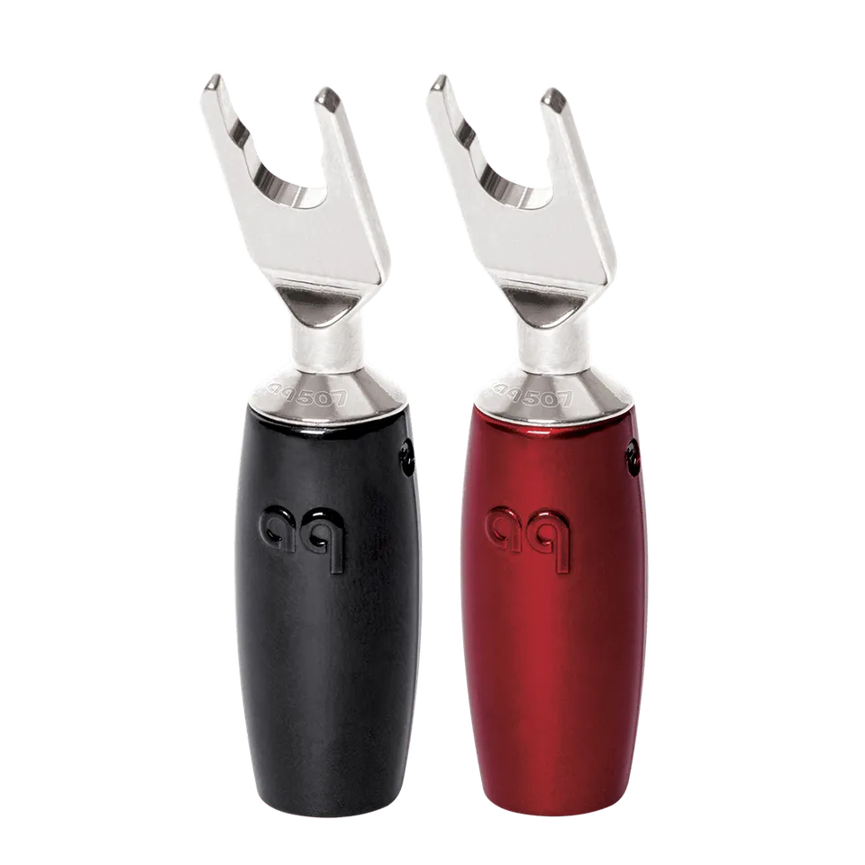 audioquest-507-serie-multi-spade-lautsprecherstecker-lila-kupfer image 1