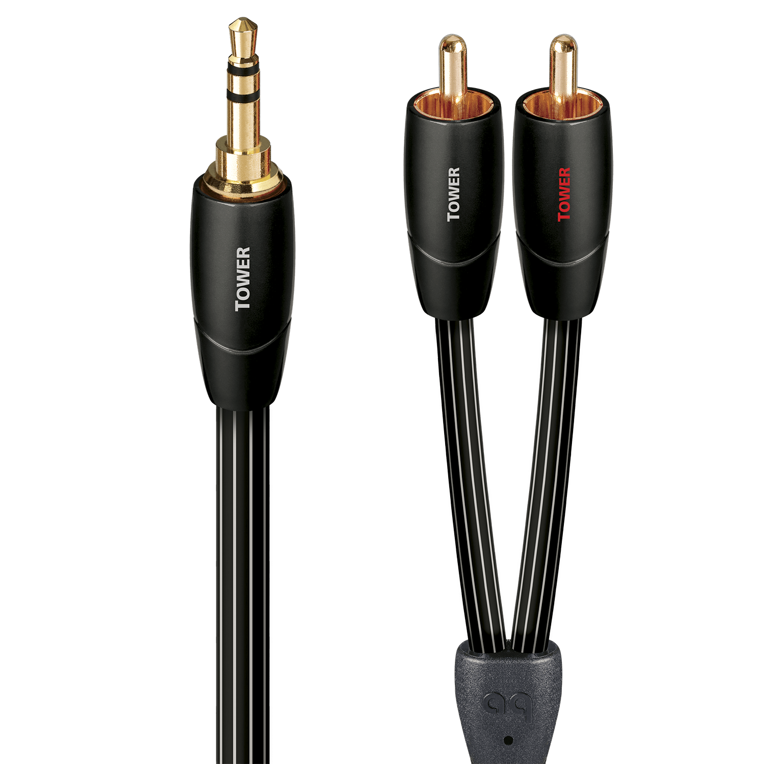 audioquest-tower-kabel-3-5-mm-klinke-auf-rca-stereo-audiokabel image 1