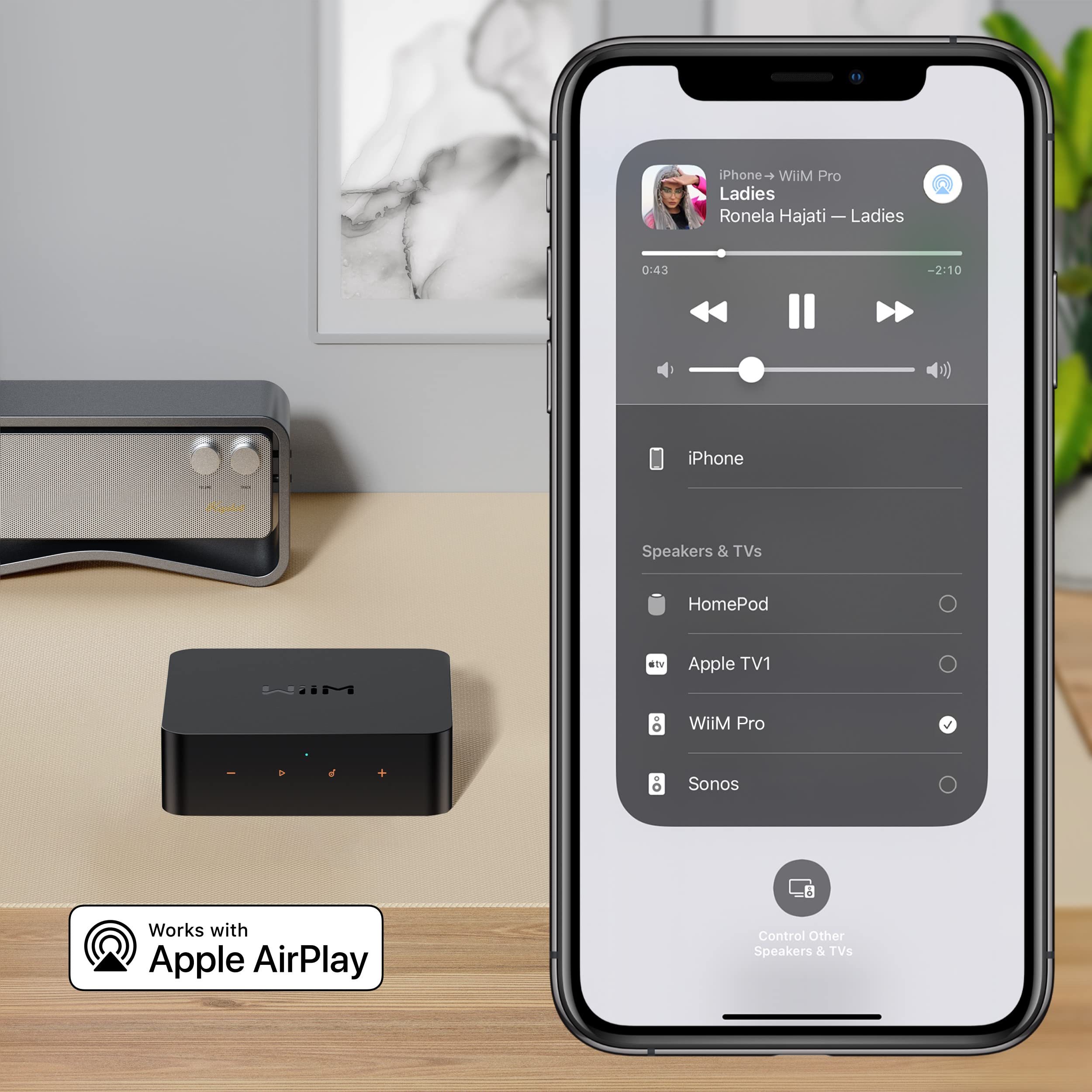 wiim-pro-airplay-2-receiver-multiroom-streamer-mit-sprachfernbedienung image 3