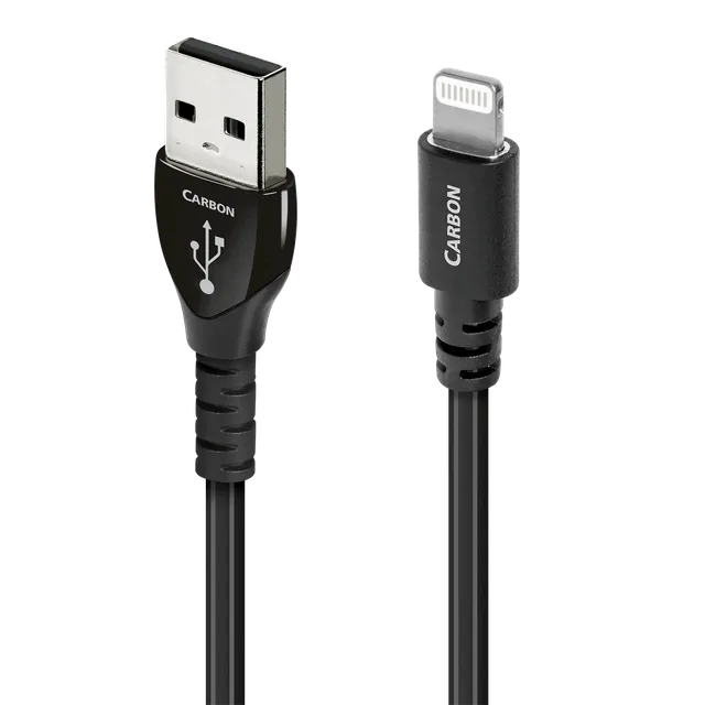 audioquest-carbon-usb-a-auf-lightning-kabel-mit-5-silber image 1