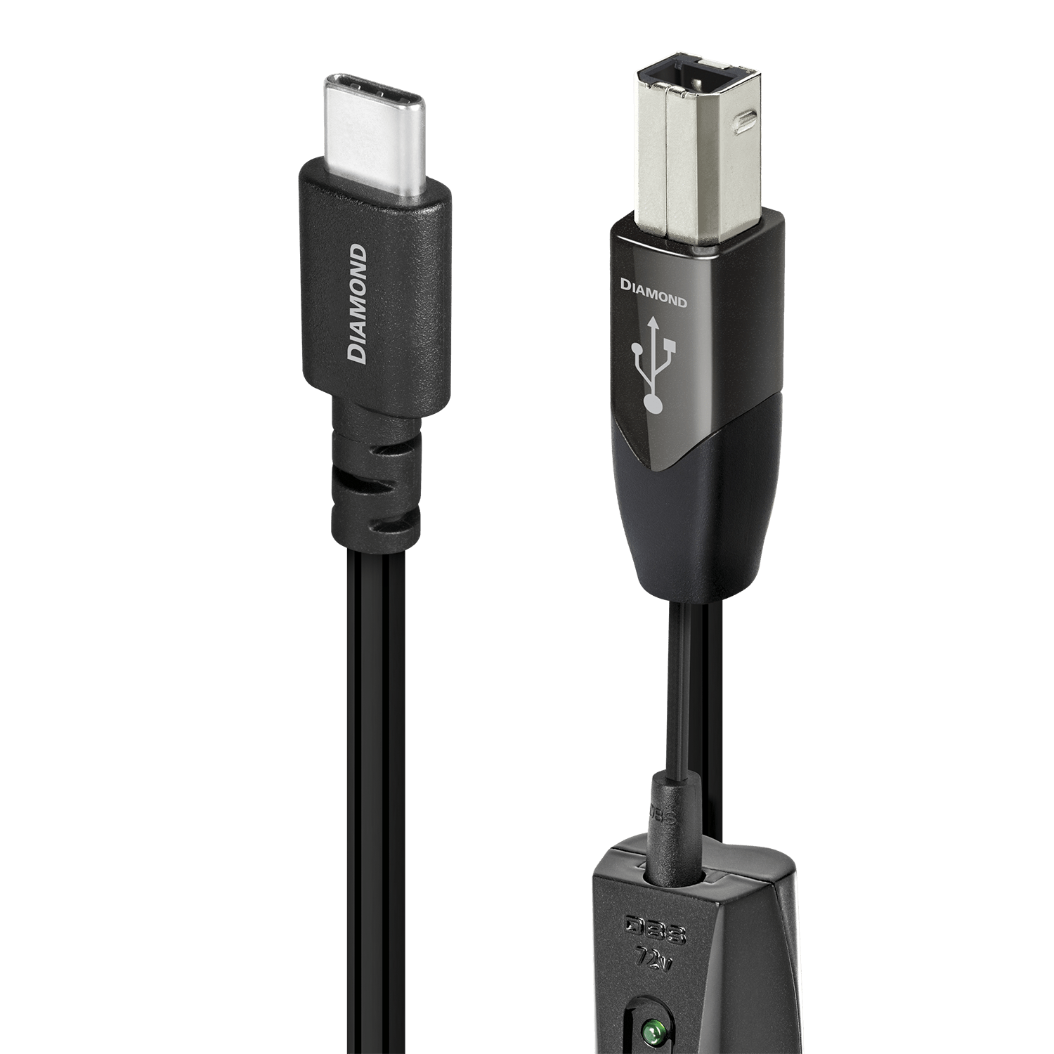 audioquest-diamond-usb-c-auf-usb-b-kabel-perfect-surface-silver image 1